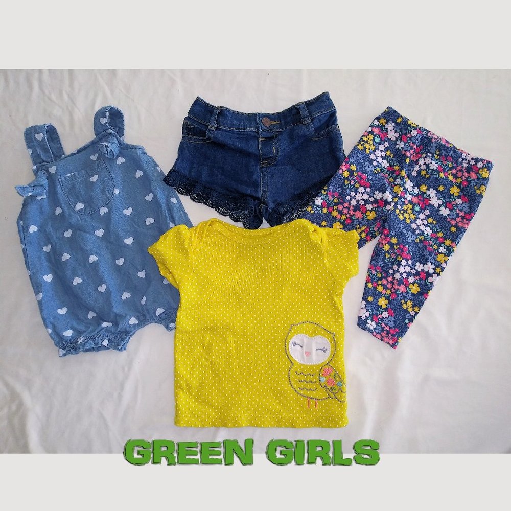 Lot 4 newborn-6 month BABY Clothes Girls  CARTER'S